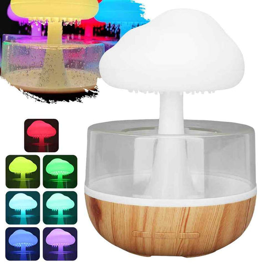 CloudVeil Rain Diffuser™ — Rain Cloud Aroma Humidifier with 7 LED Modes